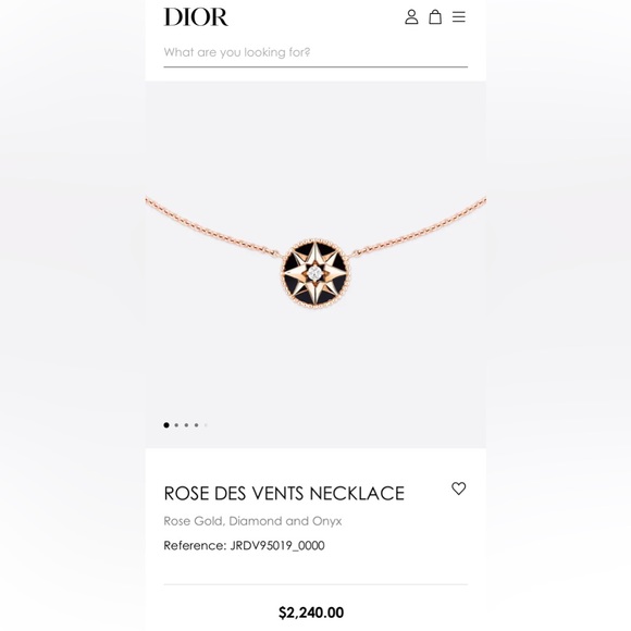 Dior ROSE DES VENTS NECKLACE - Rose Gold - Picture 2 of 4